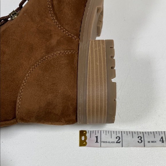 Universal Thread, Brown Faux Fur Combat Boots, Women Size 10 - Picture 11 of 15